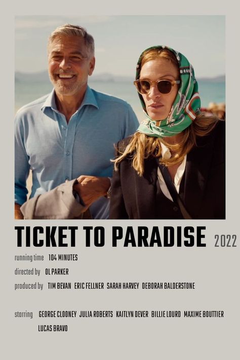 George Clooney Julia Roberts, Ticket To Paradise, Movie Popcorn, Kaitlyn Dever, Billie Lourd, Movie To Watch List, Film Watch, Movie Tickets, Movie Buff