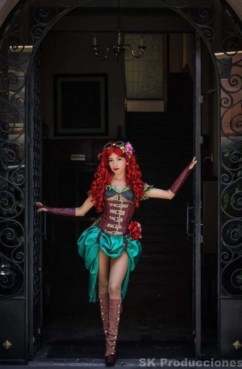 Poison Ivy Cosplay, Mode Steampunk, Steampunk Women, Diy Kostüm, Lady Like, Steampunk Cosplay, Idee Cosplay, Disney Cosplay, Victorian Steampunk