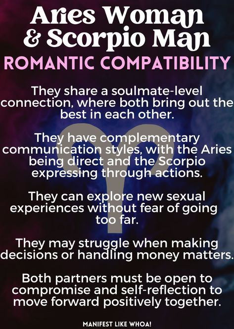 Scorpio Aries Compatibility, Scorpio Men In Love, Aries Compatibility, Scorpio Compatibility, Aries Women, Scorpio Man, Scorpio Women, Aries And Scorpio, Scorpio Zodiac Facts