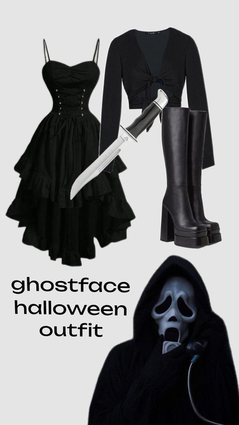 #halloween #ghostface #scream #outfit #fyp Ghostface Costume, Scream Costume, Scream Halloween, Ghostface Scream, Halloween Costume Outfits, Ghost Faces, Halloween Outfits, Scream, Halloween Costumes