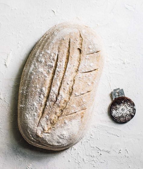 rye sourdough with scoring on top, and bread lame to the right Rye Sourdough Bread Recipe, Rye Sourdough Bread, Einkorn Sourdough, Sourdough Scoring, Pullman Loaf Pan, Rye Sourdough, Sourdough Rye, Bread Scoring, Sourdough Loaf