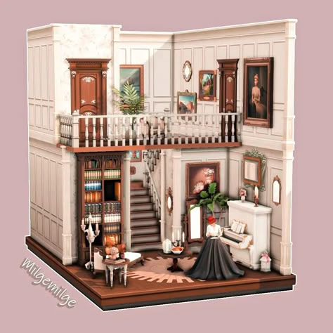 Sims 4 Staircase Ideas, Sims 4 Mansion Interior, Sims 4 Under The Stairs Cc, Sims Victorian House, Sims 4 Houses Victorian, Sims 4 Victorian House Interior, Sims 4 Stairs Ideas, Sims 4 Entryway, Sims 4 Victorian Interior