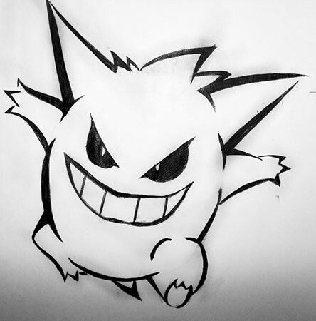 Gengar tattoo Gengar Tattoo, Art Vampire, Gengar Pokemon, Scary Drawings, Dengeki Daisy, Pokemon Sketch, Ghost Pokemon, Mars Attacks, Pokemon Tattoo