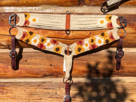 Orange Horse Tack, Mohair Breast Collar, Mohair Projects, Trick Riding Saddle, Rodeo Awards, Barrel Racing Outfits, Western Tack Sets, Mohair Cinch, Barrel Racing Tack Sets