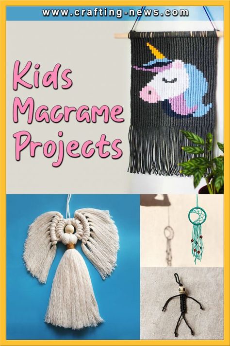 Easy Yarn Crafts, Free Macrame Patterns, Simple Macrame, Boho Crafts Diy, Macrame Wall Hanging Diy, Macrame Wall Hanging Patterns, Vbs Crafts, Diy Friendship Bracelets Patterns, Macrame Patterns Tutorials