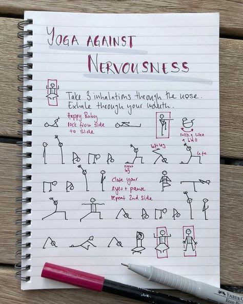 Stick Poses, Yoga Notes, Yoga Learning, Yoga Knowledge, Yoga Thoughts, Feeling Nervous, Yoga Teaching, Different Types Of Yoga, Morning Yoga Routine