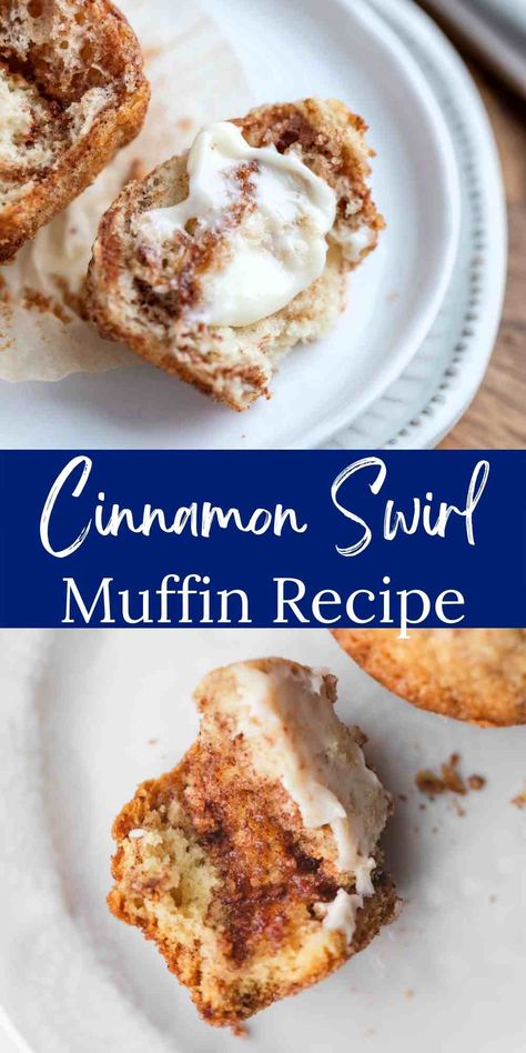 Best Cinnamon Muffins - I Heart Eating Cinnamon Swirl Muffins Recipes, Cinnamon Sugar Swirl Muffins, Multigrain Recipes, Cinnamon Swirl Muffins, Apple Rolls, Muffins From Scratch, Gf Muffins, Jumbo Cookies, Muffin Recipes Cinnamon