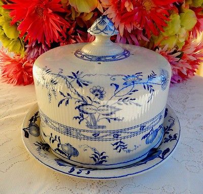 Cobalt Glassware, Blue Willow Dishes, Iron Stone, Cheese Dome, White Decoration, Blue Dishes, Blue Transferware, Blue Onion, White Dishes