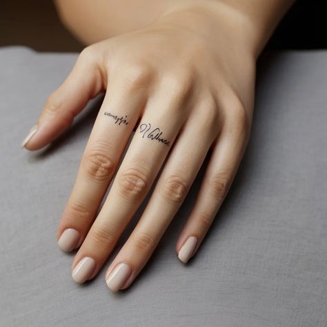 Explore our Feminine Finger Tattoos Collection – a curated selection of elegant, minimalist, and meaningful designs perfect for those subtle yet powerful statements. From delicate florals to symbolic shapes, these tiny tattoos are ideal for adding a personal touch to your style. Perfect inspiration for first-timers or anyone looking for a chic, understated look. Ring Tattoos For Women, Finger Tattoos Meaning, Feminine Finger Tattoos, Tiny Symbols, Powerful Statements, Tattoos Meaning, Delicate Feminine, Ring Tattoos, Symbols Of Strength