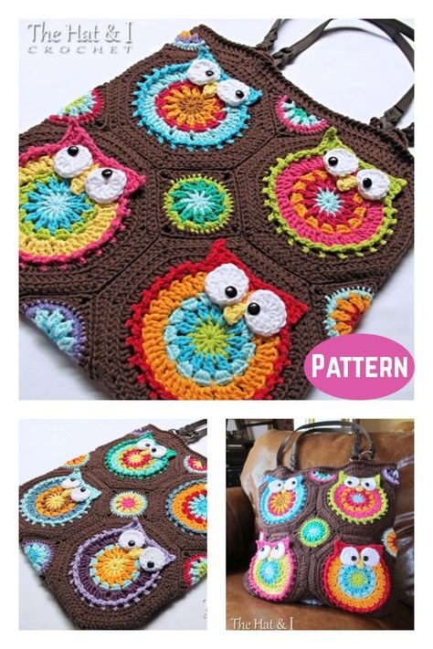 10+ Owl Bag Crochet Patterns - Page 3 of 3 Bag Crochet Patterns Free, Crochet Ipad Cover, Owl Handbag, Yarn Projects Crochet, Owl Tote Bag, Slouchy Hat Pattern, Pouch Crochet, Tote Bag Crochet, Owl Bag