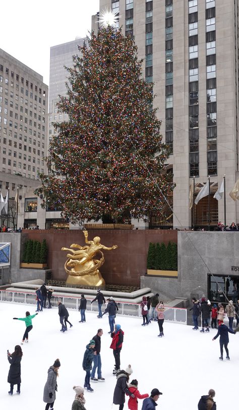 ROCKEFELLER CENTER SKATING RINK Rockefeller Center Aesthetic, Rockefeller Center Christmas, Ig Account, Skating Rink, Ice Rink, Chrysler Building, Rockefeller Center, Greenwich Village, Lower Manhattan