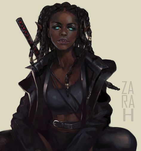 Zara ~ زهراء (@za_ra_h_) / Twitter Black Vampire, Vampire Art, Black Characters, Black Anime Characters, Modern Fantasy, Afro Art, Urban Fantasy, Fantasy Inspiration, Black Women Art