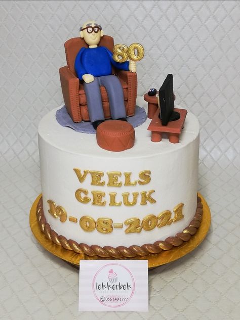 Men's 70th Birthday Cake Ideas, Grandfather Cake, Grandpa Birthday Cake, 70th Cake, Grand Pere, Cake Design For Men, 71 Birthday, 70th Birthday Cake, Grandpa Birthday