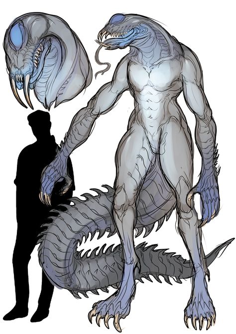 Alien Warrior Concept Art, Big Alien Character Design, Gray Alien, Grey Alien Concept Art, Dnd Alien Monster, Alien Race Concept Art, Aquatic Alien Concept Art, Grey Alien, Alien Races