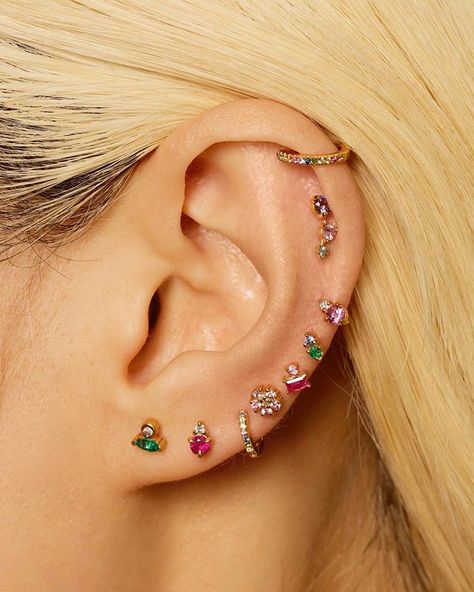 If you’re looking for a sign to get another piercing, this is it 👂 Piercings today at our pop up from 12-8pm. Walk-ins are welcome! ✨ Lotus Flower Jewelry, Herkimer Diamond Earrings, Cool Ear Piercings, Multiple Earrings, Cute Ear Piercings, Cute Piercings, Small Earrings Studs, Ear Jewelry, Stud Earring