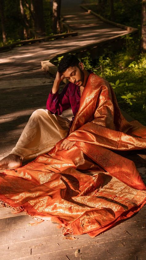 antorvingomes on Instagram: Canceling toxic masculinity one saree at a time. Favorite 2020 saree styled looks (Part 2) Creative Concept/Stylist/Photography/Edit… Indian Western Fusion Fashion, Stylist Photography, Fashion Portrait Photography, Toxic Masculinity, Indian Men Fashion, Creative Concept, Indian Photoshoot, Creative Portrait Photography, Vogue India