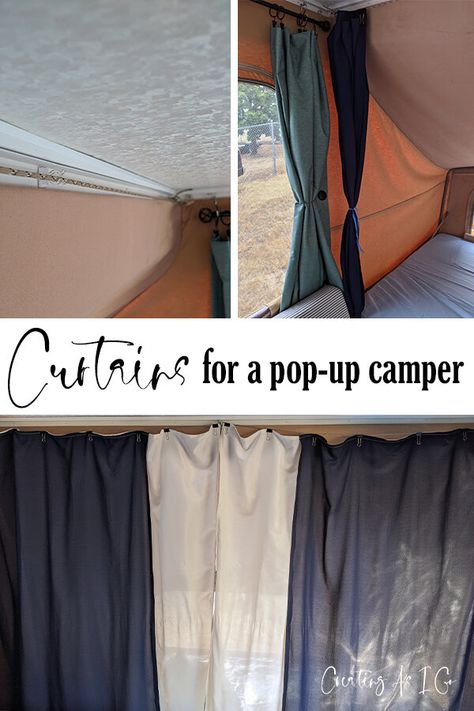 Curtains In Pop Up Camper, Pop Up Camper Curtain Rod Ideas, Pop Up Curtains Diy, How To Hang Curtains In A Pop Up Camper, Curtains For Pop Up Camper, Popup Camper Curtains Diy, Popup Camper Curtains, Pop Up Camper Curtain Ideas, Pop Up Camping Hacks