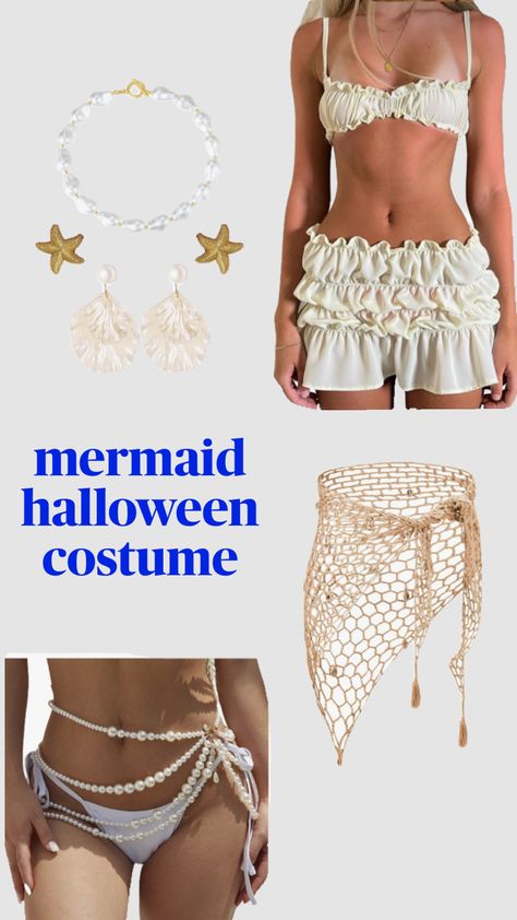 #halloween #costume #sexyhalloweencostumeforgirls #halloweencostume #halloweenaesthetic #mermaid #mermaidcostume #sexymermaid #mermaidhalloween Mermaid Halloween Costumes, Two Piece Lounge Set, Mermaid Halloween, Shirt Crop Top, Halloween Inspo, Mermaid Costume, Easy Halloween Costumes, High Waist Shorts, Ruffle Shirt