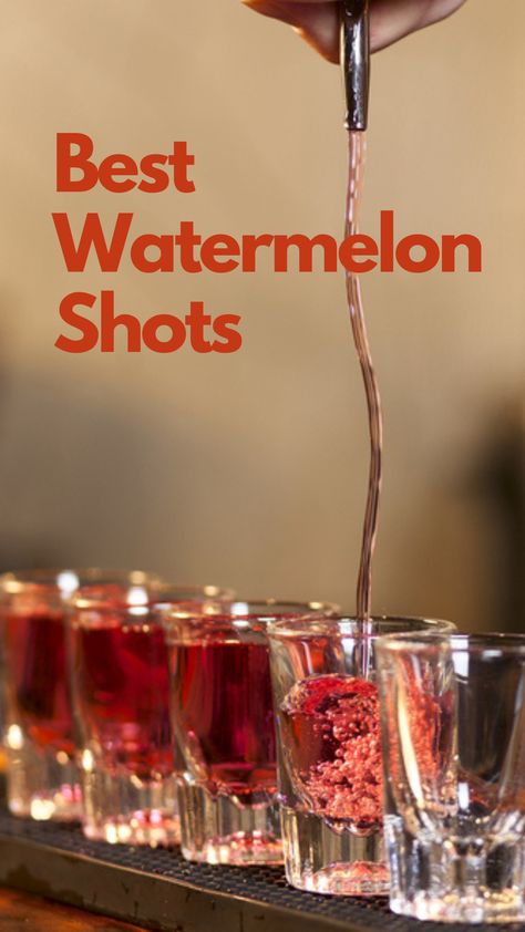 Best Watermelon Shots Watermelon Pucker Shots, Watermelon Moonshine Drinks, Watermelon Shots Alcohol, Drinks With Watermelon Pucker, Watermelon Liquor Drinks, Watermelon Shooters, Watermelon Drinks With Alcohol, Watermelon Shot, Watermelon Liquor