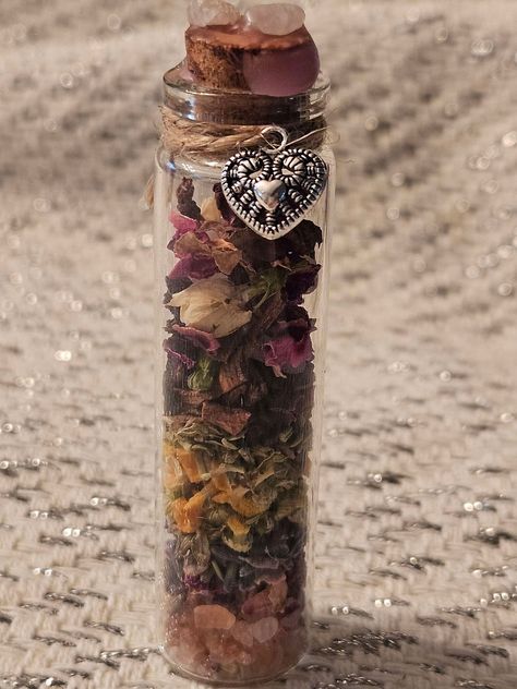 Self-love Spell Bottle crafted with care and intention, our Self-love Spell Jar is designed to help you manifest unconditional love, self-acceptance, confidence, and inner peace. Filled with powerful herbs, crystals, and other mystical items, this spell jar is a potent tool for attracting joy, happiness, and healing into your life. Whether you are looking to boost your self-esteem, overcome past traumas, or simply nurture a deeper sense of self-love, this enchanting jar can serve as a potent re Mystical Items, Spell Jar, Self Acceptance, Love Spells, Unconditional Love, Bottle Crafts, Air Fresheners, Holistic Health, Apothecary