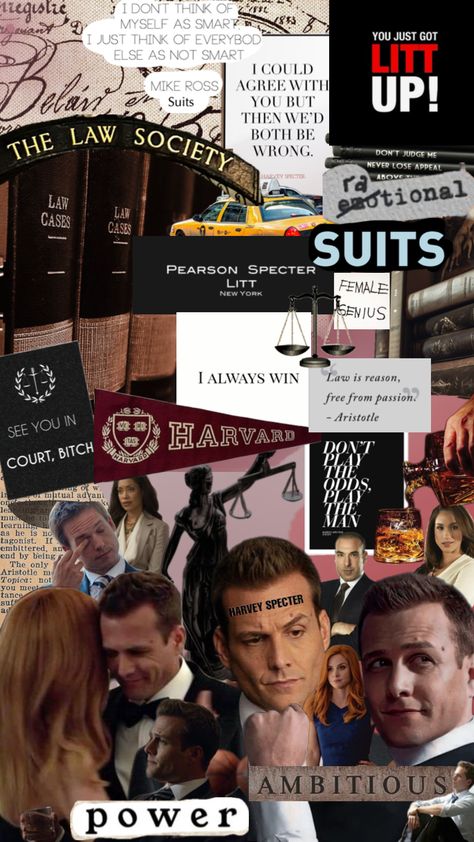 #harveyspecter #suits #tvshow #mikeross #darvey Darvey Suits, Mike Ross Suits, Donna Paulsen, Suits Quotes, Law School Life, Suits Usa, Law School Inspiration, Goal Board, I Never Lose