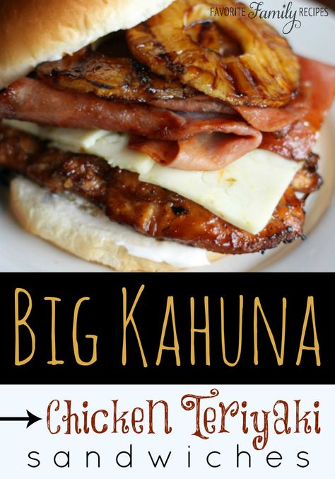 We wanted to spice up our chicken teriyaki sandwiches by adding some ham and Pepper Jack cheese. #chickenteriyaki #chickensandwichrecipe Chicken Teriyaki Sandwich, Teriyaki Sandwich, Fresh Drink, Big Kahuna, Comidas Fitness, Chicken Teriyaki, Hot Sandwich, Pepper Jack Cheese, Pepper Jack