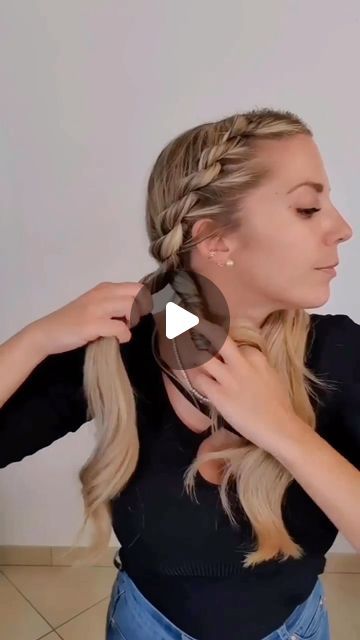 Daily Hair Tutorials 💇‍♀️ on Instagram: "Beautiful hair tutorial for you😍🥰 Here you get amazing hair style ideas and learn simple beautiful hair styles 💓 . @poppy_hairstyles . #hairstyleideas #videohair #braidtutorial #hairtutorialvideo #hairvideotutorial #hairstyletutorial #braidoftheday #braidsofinstagram #hairglamvideos #tutorialhairdo #hairvideoshow #naturalhairtutorial #tutorialhair #cutehairstyles #marcbeauty #tutorialvideo #braidinglife #hairofinstgram #braidinspo #hairdecoration #hairstylevideo #longhairstyles #hairspo" Twist Braid Tutorial Step By Step, Puff Braid Hairstyles, How To Make Braids Step By Step, Easy Braid Headband, Easy Braided Hairstyles On Yourself, Hair Styles Braids Kids, Easy Plaits Hairstyles, Plaits Hairstyles Tutorial, Cute Easy Braids