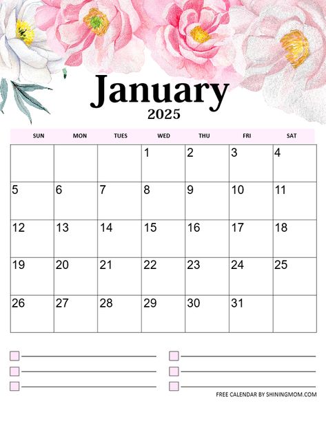 January 2025 Calendar Printable Free, January 2025 Calendar Printable, January 2025 Calendar, Calendar 2025 Free Printable, 2025 Calendar Printable Free, Girls Lounge, January Month, Christmas Gift Certificate Template, Free Printable Calendar Templates