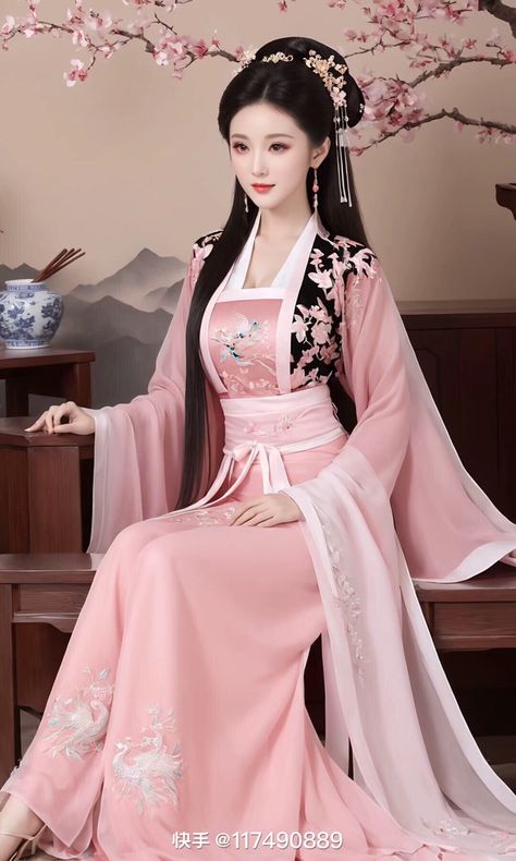 Chinese Empress Dress, Empress Dress, Chinese Fancy Dress, Magical Dress, Ancient Chinese Dress, Long Kurti Designs, Hanfu Dress, Queen Fashion, Fantasy Dress