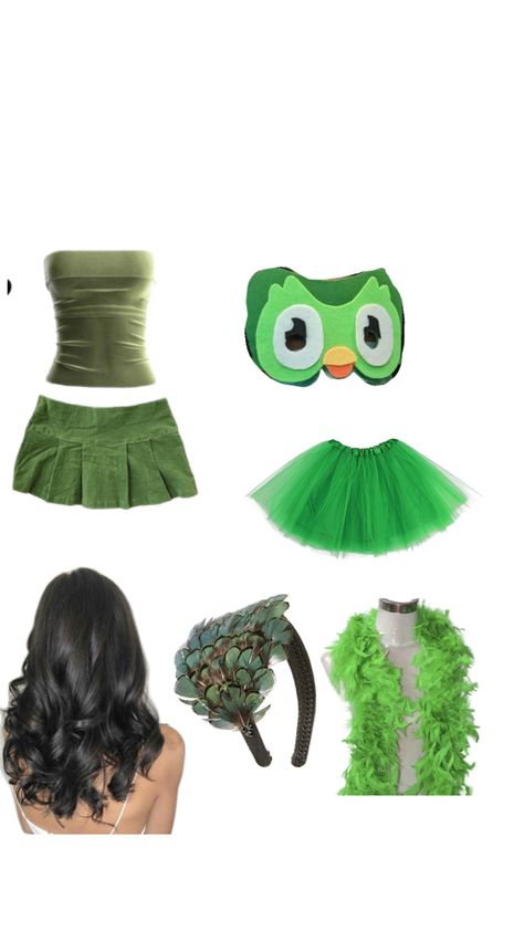 halloween Duolingo Costume, Halloween Costume Outfits, Halloween Inspo, Costume Outfits, Fall Fun, Halloween Outfits, Halloween Costume, Halloween Costumes, Halloween