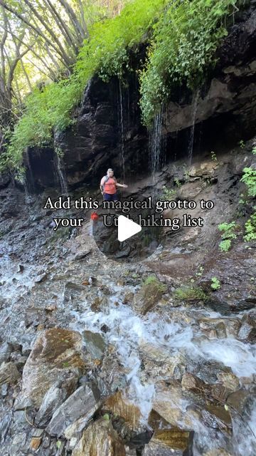 Miriam Gersdorf-Utah & Beyond Adventure Travel on Instagram: "This beautiful grotto is your reward after a ✨spicy ✨ climb involving 4 ropes and a shallow creek crossing. 

📍The Grotto in Hornet Canyon -Farmington, Utah
🥾2.3 miles round trip with 580 ft elevation gain (all in the last half mile)

After the creek crossing follow the signs. The final sign .3 miles from the grotto offers options to go either way. Choose RIGHT for the less sketchy option (still involves 4 ropes to help with the sketchy parts)

Would you hike here?

#hikingutah #waterfallhike #utahhikes #hikingutah 
Utah waterfall hike.  Utah bucket list hike. 

Remember to leave this trail better than you found it 
Pack out all trash. That includes fruit peels
Stay on trail
Be courteous and yield to uphill hikers." Hike Utah, Hiking List, Farmington Utah, Utah Bucket List, Waterfall Hike, The Grotto, Utah Adventures, Utah Hikes, Waterfall Hikes