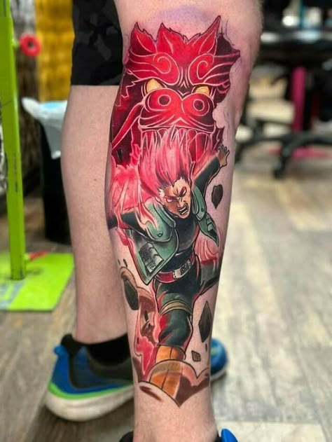 500 Tattoo, Kakashi Tattoo, Night Guy, Watermelon Tattoo, Cowboy Bebop Tattoo, Naruto Tattoos, Evangelion Tattoo, Bleach Tattoo, Go Beyond Plus Ultra