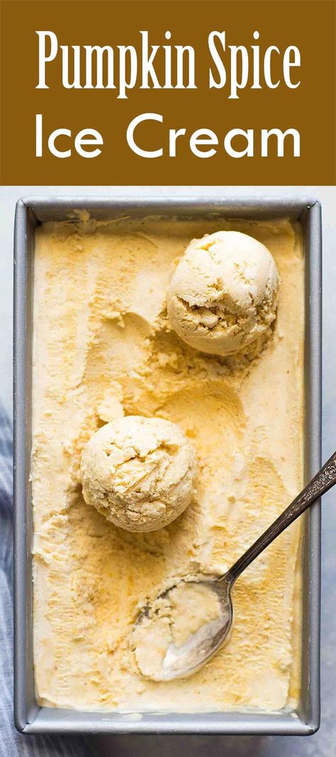 Pumpkin Sweetened Condensed Milk, Pumpkin Spice Ice Cream Recipe, Raffaello Dessert, Pumpkin Spice Ice Cream, Season Recipes, Custard Ice Cream, Ginger Paste, Decadent Food, Pumpkin Custard