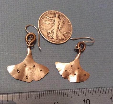 Thomas Mann Ginko Leaf earrings Ginkgo Leaf, Leaf Earrings, Decorative Bells, Jewelry Ideas, Design