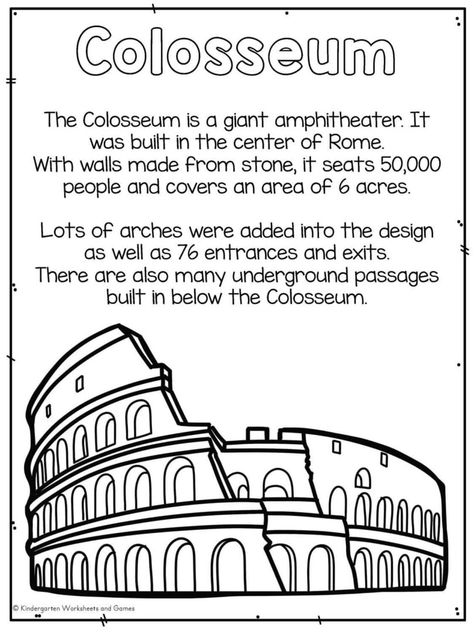 FREE Printable Ancient Romans Coloring Pages Rome Coloring Pages, Roman Project, Ancient Rome Projects, Rome Activities, Ancient Egypt Activities, Egypt Activities, History Lessons For Kids, History Printables, Imperiul Roman