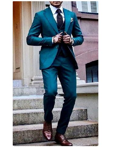 Men Suit teal blue 2 Piece Beach Wedding Suit Groom Wear Suit Wedding Suit Mens suits Men slim fit suit groomsmen suit teal blue formal Teal Blue Suit, Suit For Men Wedding, Teal Suit, Mens Tailored Suits, Terno Slim Fit, Beach Wedding Suits, Suit Prom, Costume Bleu, Blue Suit Wedding