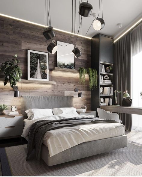 Cozy Guest Bedroom Aesthetic, Minimalist Male Apartment Decor, Bedroom Ideas For Men Boho, Room Decor Male Bedroom, Mens Loft Bedroom Ideas, Bedroom Inspirations Modern Stylish, Bedroom Inspirations Light Grey Walls, Simple Male Bedroom Ideas, Men's Bedroom Design Masculine