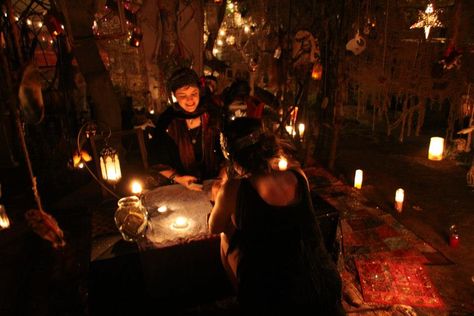 Tarot Halloween Party, Whimsi Gothic, Tarot Party, Halloween Fortune Teller, Tarot Card Reader, Fortune Tellers, Witch Cottage, Forest Party, Tarot Card Readers