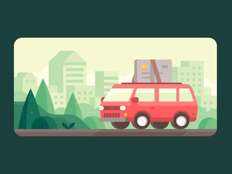 Credit Karma, Vector Game, Flat Design Illustration, Motion Graphics Inspiration, Super Mario World, Smart Car, Landscape Illustration, Vector Illustration Design, Print Designs Inspiration