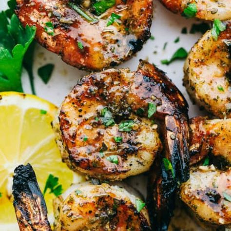 Best Grilled Shrimp, Easy Grilled Shrimp Recipes, Jumbo Shrimp Recipes, Baked Potato Salad, Vegetable Skewers, Marinated Shrimp, Grilled Shrimp Recipes, The Recipe Critic, Recipe Critic