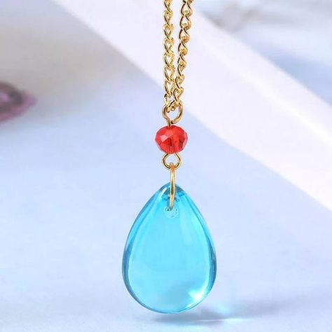 Howl Cosplay, Anime Cat Ears, Miyazaki Anime, Blue Pendant Necklace, Howls Moving, Blue Costumes, Cosplay Jewelry, Howl's Moving Castle, Charms Necklace