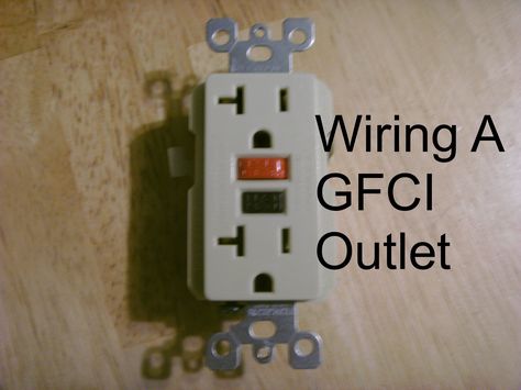 How To Install A GFCI Outlet - DIY GFCI Wiring Made Easy Outlet Wiring, Home Electrical Wiring, Home Improvement Loans, House Wiring, Home Remodeling Diy, Electrical Work, Diy Electrical, Electrical Projects, Diy Home Repair