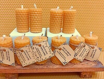 (eBay) Beeswax Mini Candles 50 Pack Personalized Wedding Favors Baby Shower Favors Cheap Baby Shower Favors, Baby Shower Favors For Guests, Candle Bridal Shower Favors, Baby Shower Favours For Guests, Personalized Baby Shower Favors, Candles Wedding, Cheap Baby Shower, Party Favors For Adults, Bee Baby Shower Theme