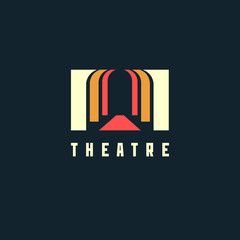 Theatre Illustration, Theatre Logo, Apps Logo, Modern Theatre, Theatre Shirts, 10 Logo, Logo Project, Theatre Design, Print Media