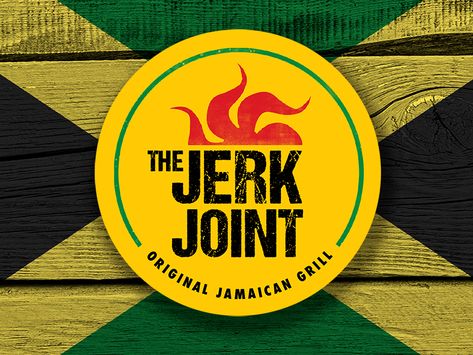 Jamaican Design, Jamaican Restaurant Design, Food Logo Inspiration, Resturant Logo, Graphic Design Education, Jamaican Restaurant, Caribbean Restaurant, Grill Logo, Carribean Food