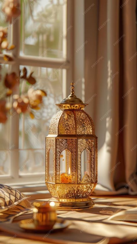 Lamp Centerpieces, Lantern Wedding Centerpieces, Vibes Background, Candle Light Photography, Ramadan Vibes, Ramadan Photos, Islamic Lantern, Lantern Wedding, Islamic Ramadan