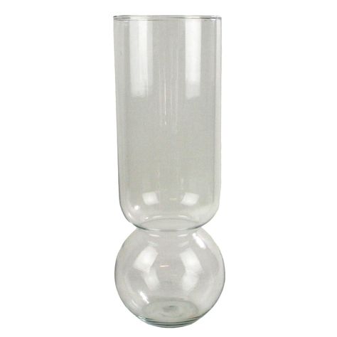 HomArt Glass Bulb Vase, Extra Tall, 1-Count *** Click image to review more details-affiliate link. #Vases Old World Pottery, Pottery Process, Recycled Glass Vases, Glass Cylinder Vases, Bulb Vase, Inside Plants, Cylinder Vase, Glass Terrarium, Wall Vase