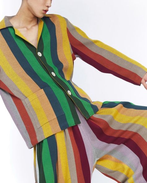 Some serious stripe oversized action from @marrakshi.life . LOVE (Malika) Color Ideas, Stripes, Color