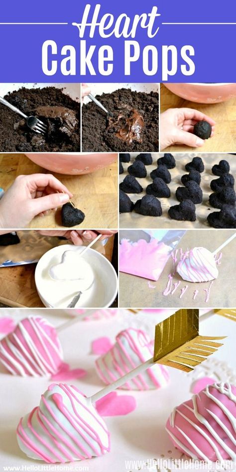 Shaped Cake Pops, Cake Pop Cake, Heart Cake Pops, Valentine Cake Pop, Pink Cake Pops, Valentines Recipes Desserts, Heart Shaped Cake, Cake Pops How To Make, Heart Cakes