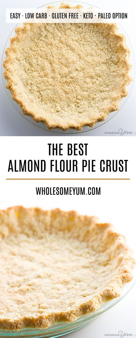 Almond Flour Pie Crust Recipe, Almond Flour Pie Crust, Keto Pie, Postres Keto, Gluten Free Pie Crust, Pie Crust Recipe, Paleo Low Carb, Pie Crusts, Almond Flour Recipes